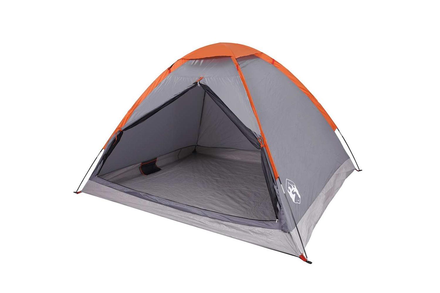Vidaxl Camping Tent Dome 2-person Grey And Orange Waterproof-3