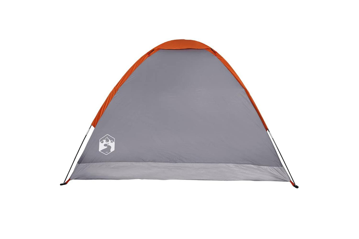 Vidaxl Camping Tent Dome 2-person Grey And Orange Waterproof-9