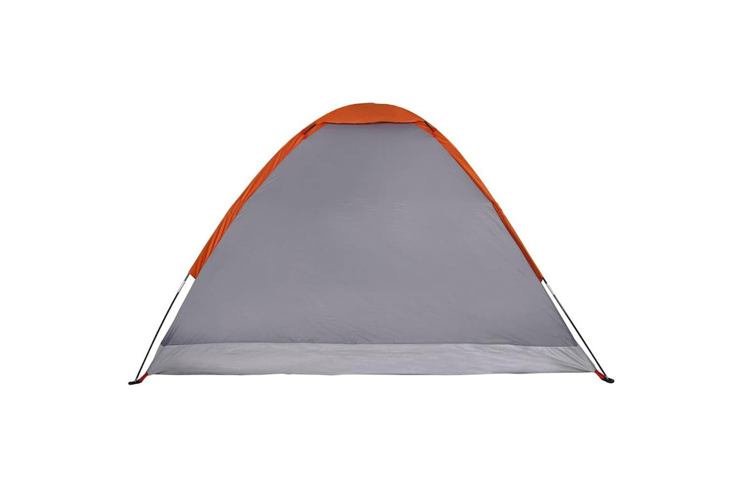 Vidaxl Camping Tent Dome 2-person Grey And Orange Waterproof-10