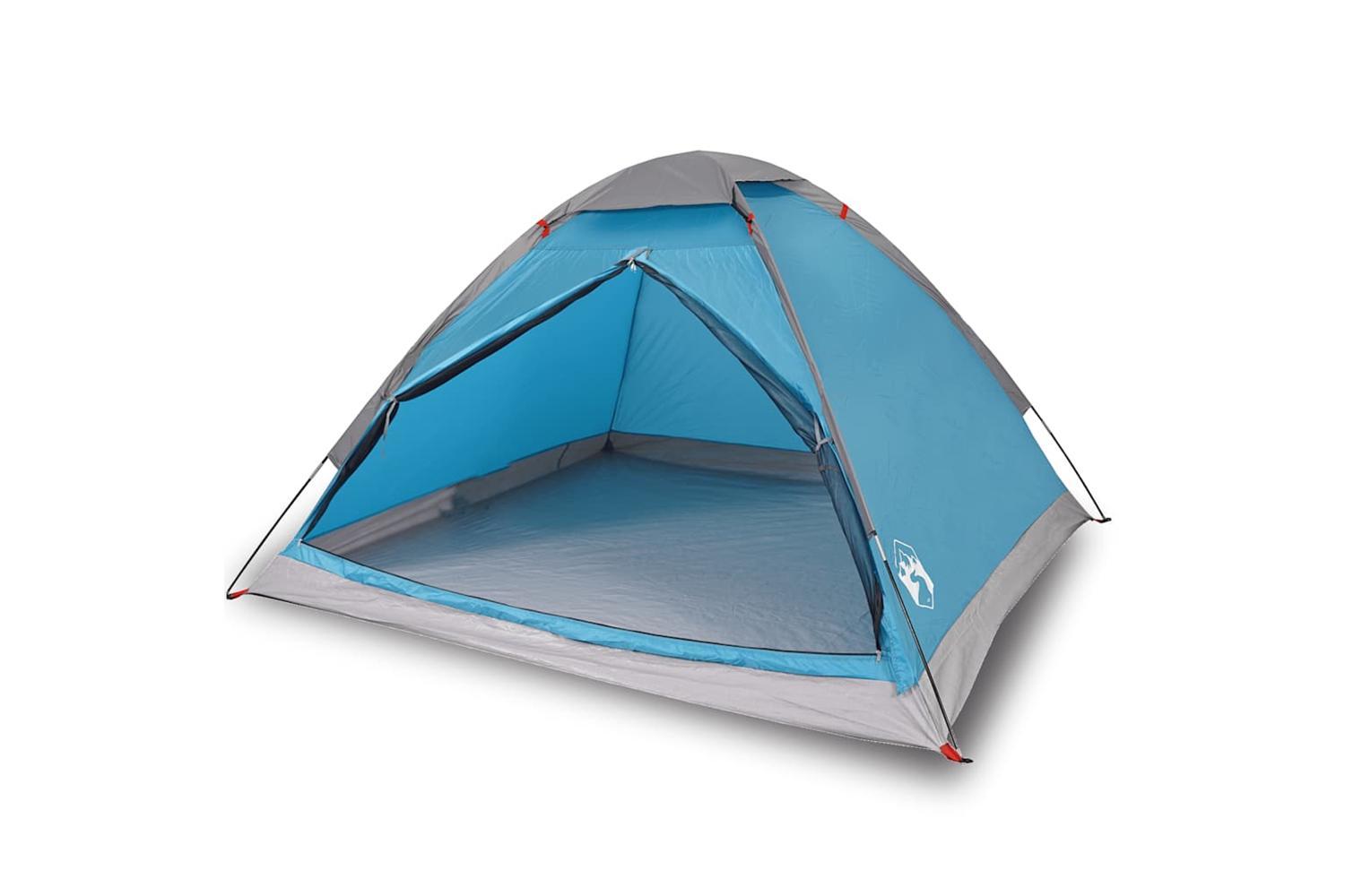 Vidaxl Camping Tent Dome 4-person Blue Waterproof