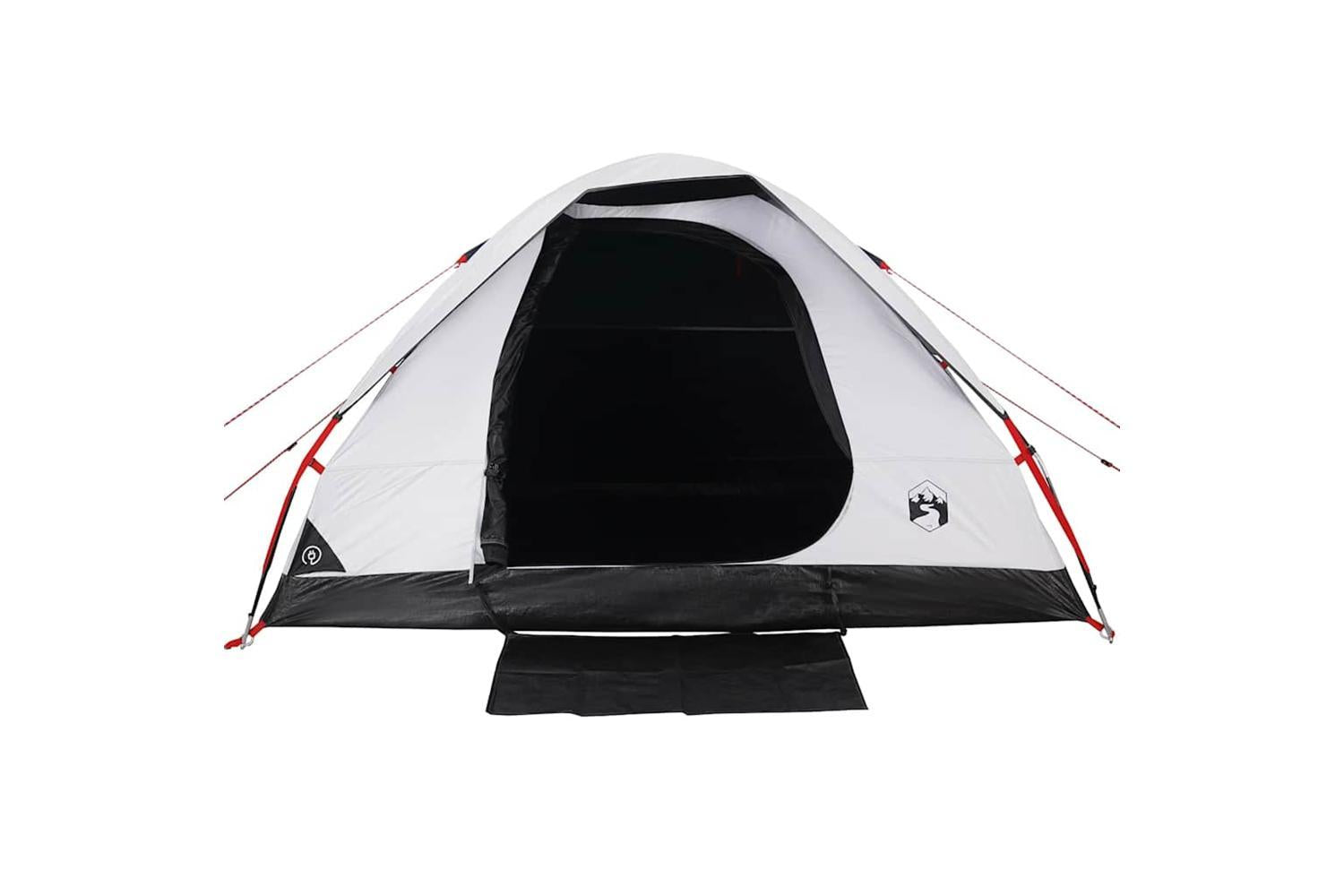 Vidaxl Camping Tent Dome 4-person White Blackout Fabric Waterproof-7