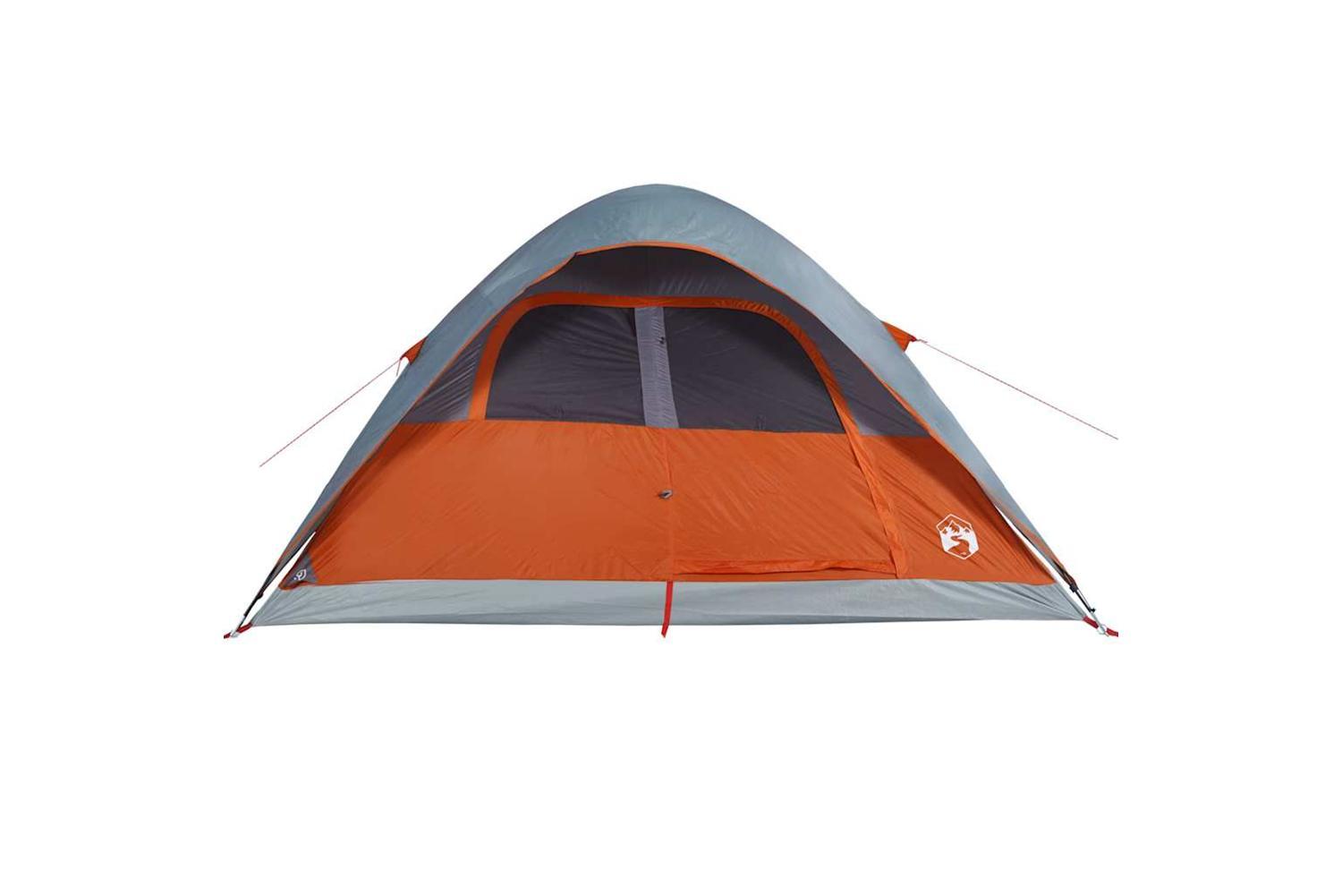 Vidaxl Family Tent Dome 6-person Orange Waterproof-6