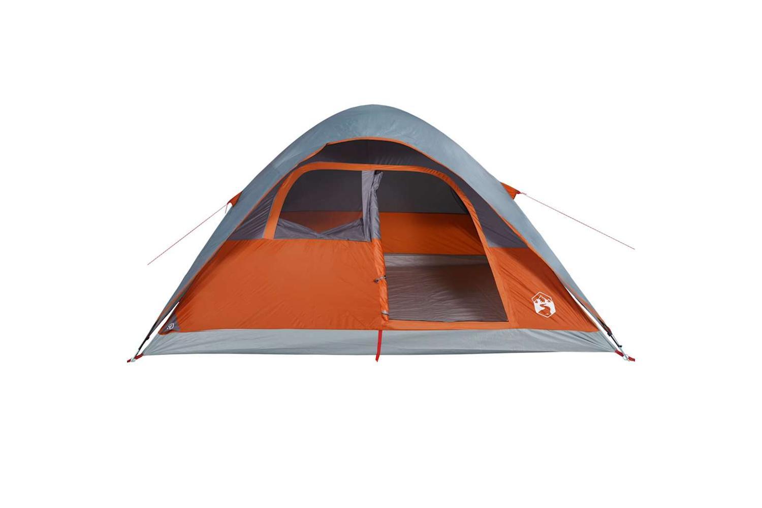 Vidaxl Family Tent Dome 6-person Orange Waterproof-7