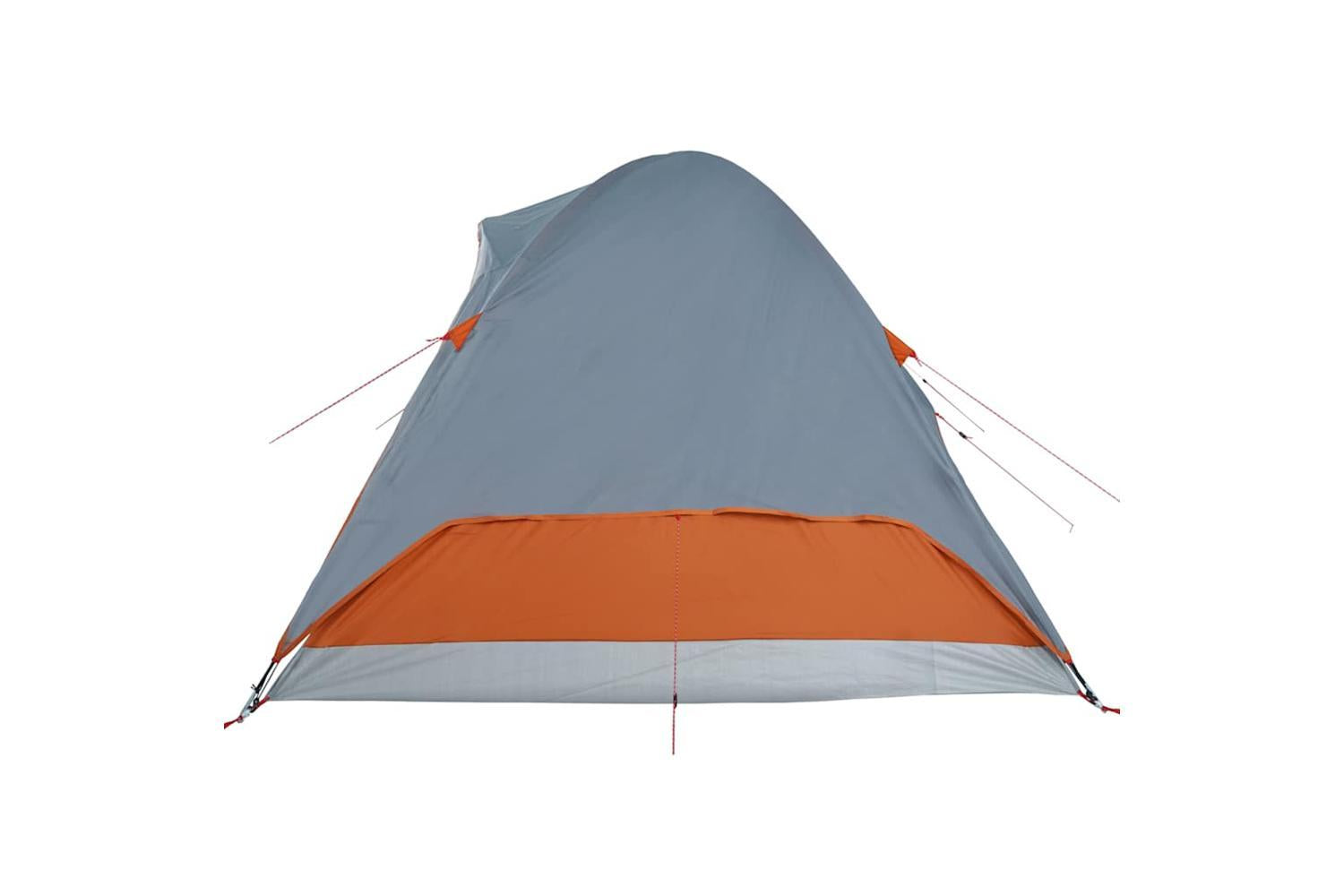 Vidaxl Family Tent Dome 6-person Orange Waterproof-9
