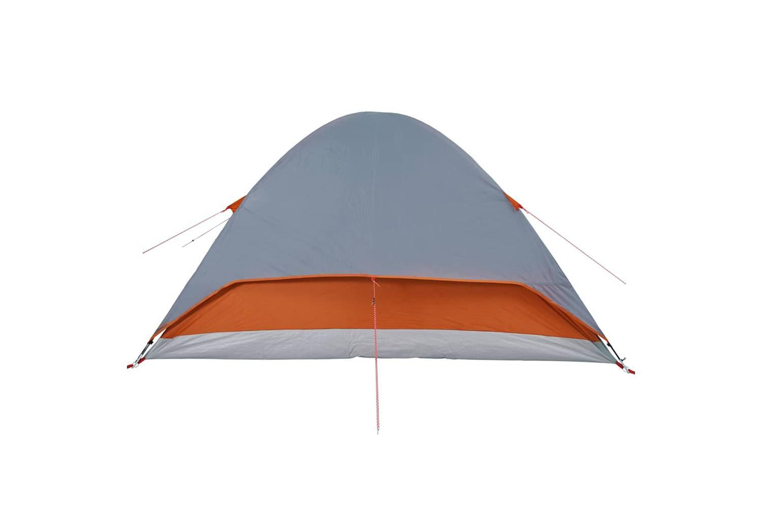 Vidaxl Family Tent Dome 6-person Orange Waterproof-10