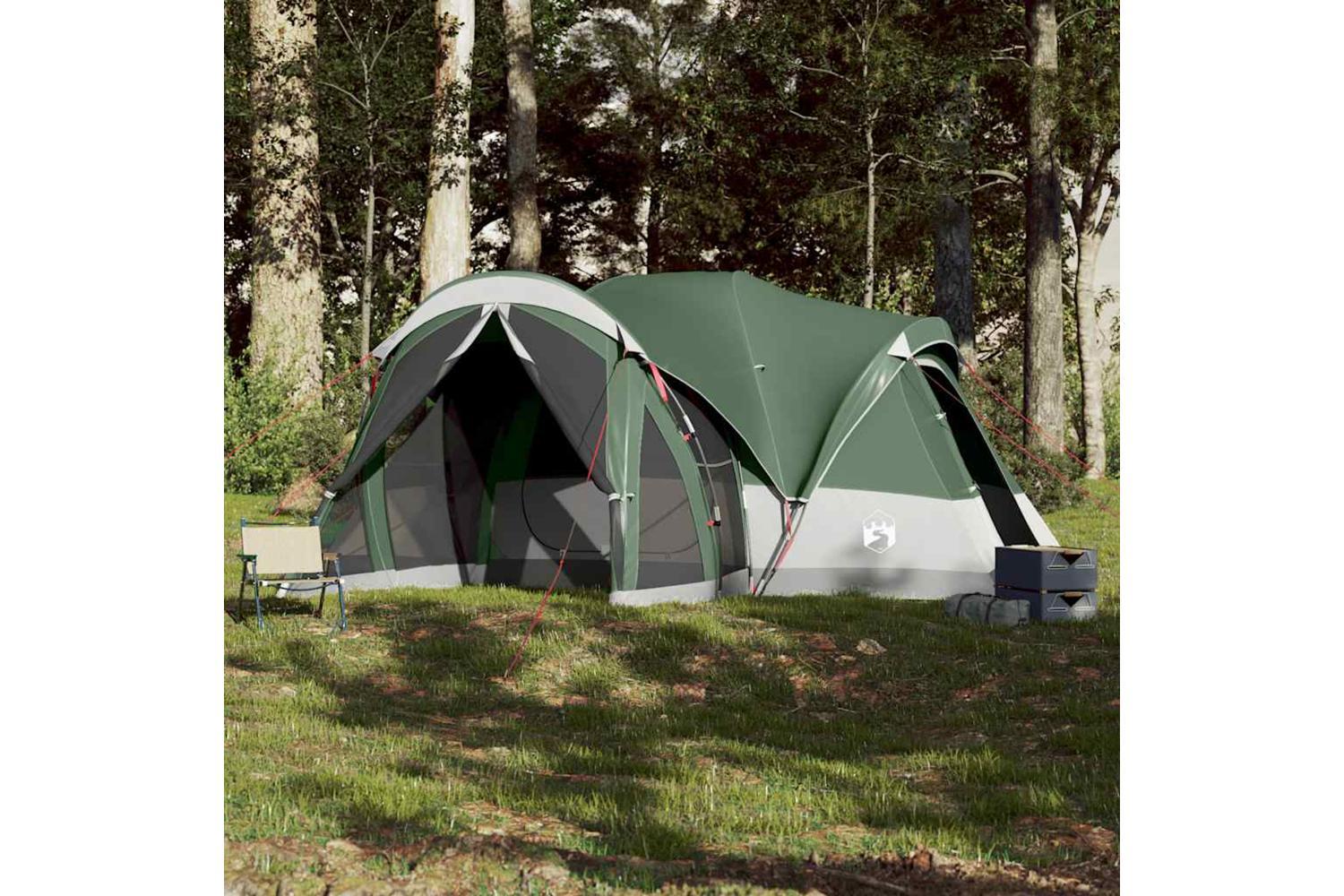 Vidaxl Family Tent Tipi 8-person Green Waterproof-3