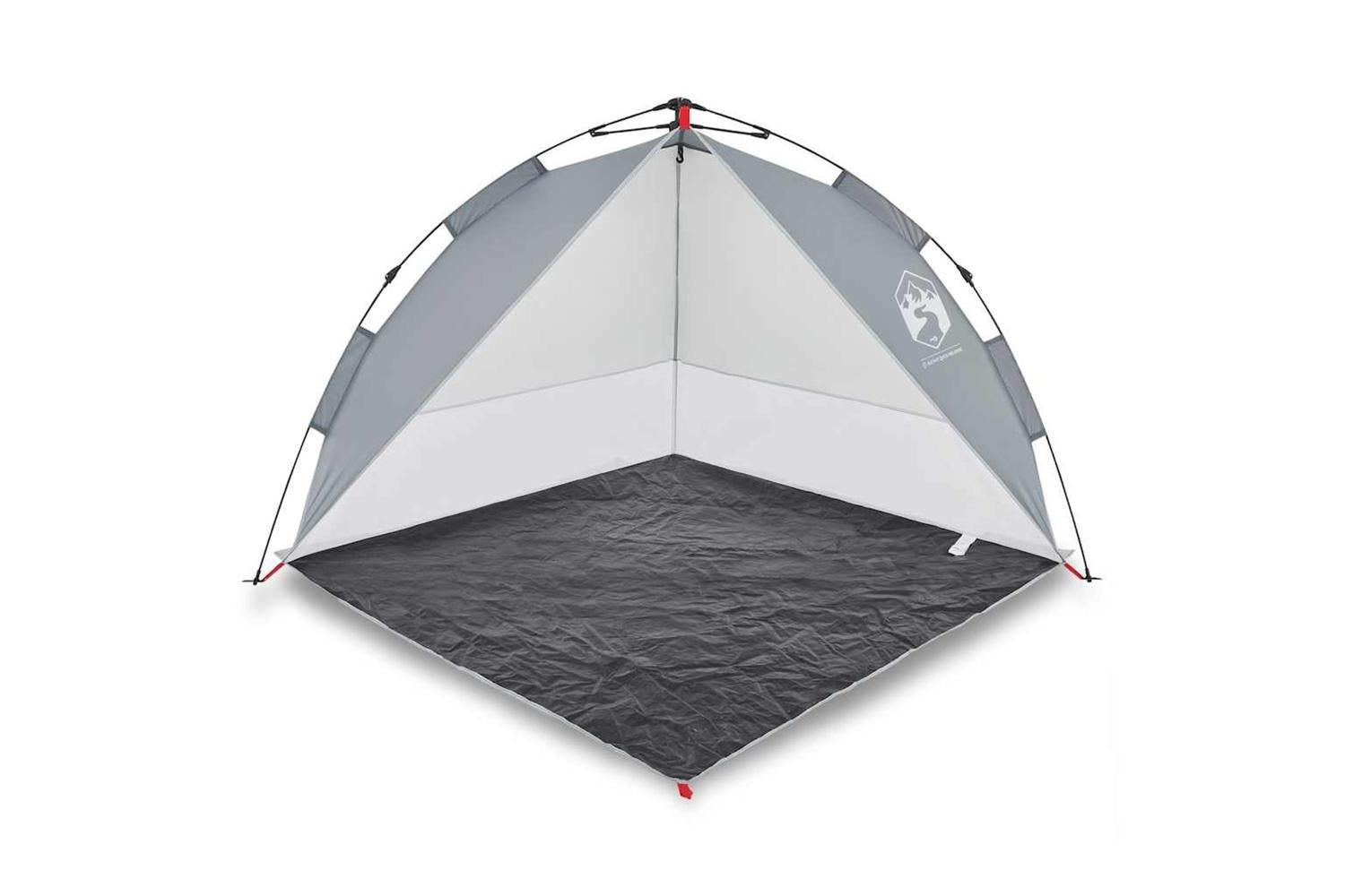 Vidaxl Beach Tent Grey Quick Release Waterproof-2