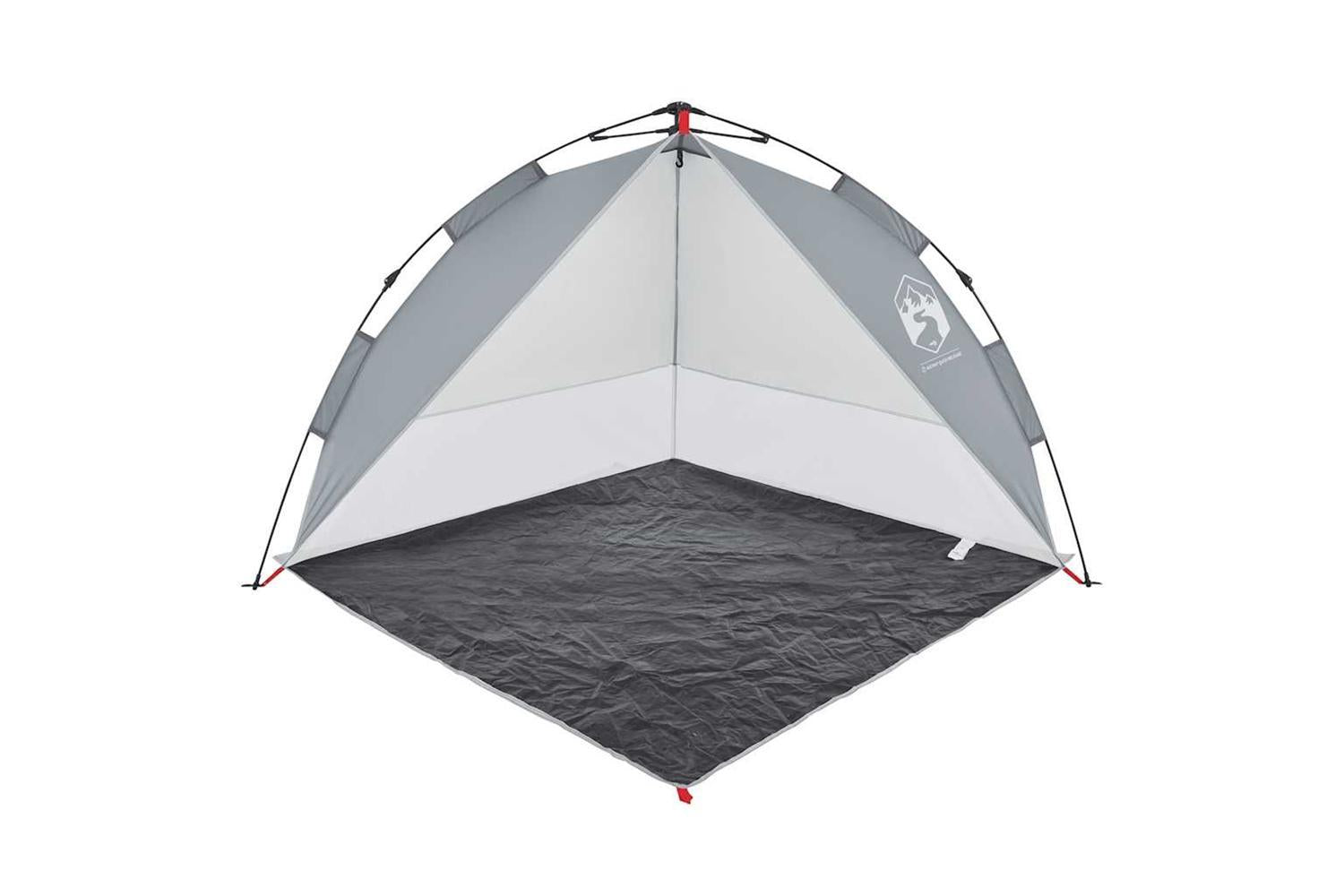 Vidaxl Beach Tent Grey Quick Release Waterproof-4