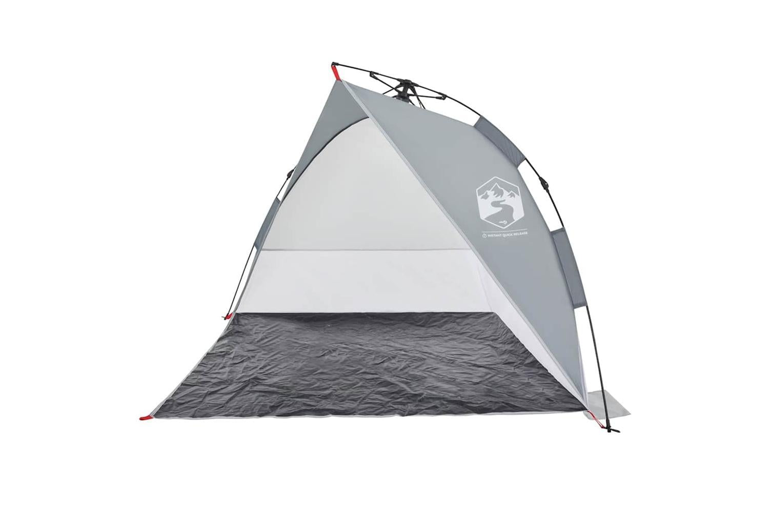 Vidaxl Beach Tent Grey Quick Release Waterproof-5