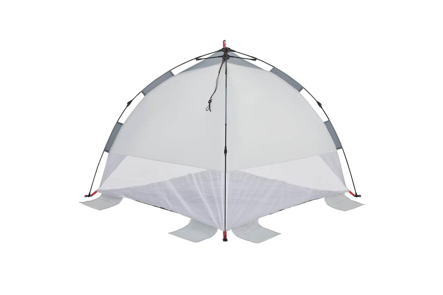 Vidaxl Beach Tent Grey Quick Release Waterproof-6