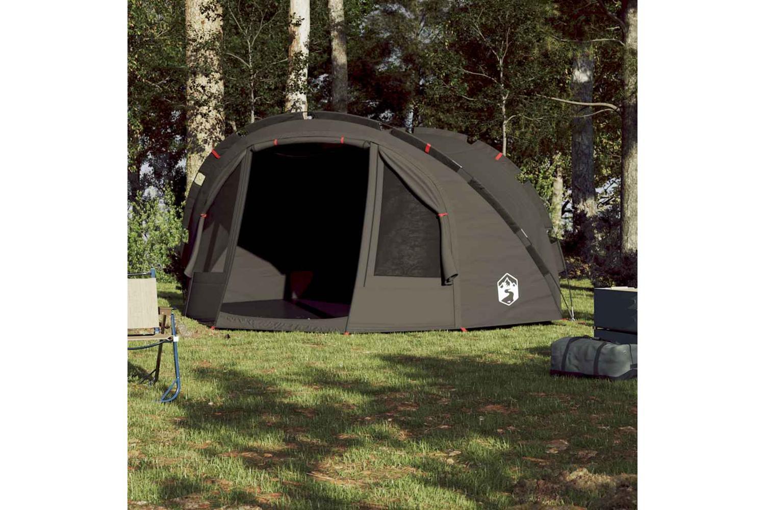 Vidaxl Fishing Tent 4-person Brown Waterproof-3