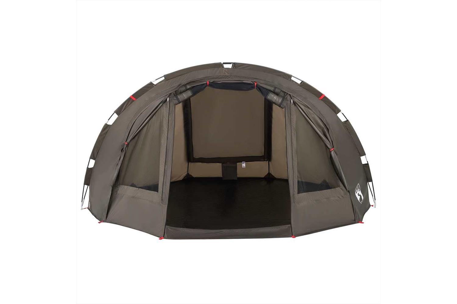 Vidaxl Fishing Tent 4-person Brown Waterproof-8