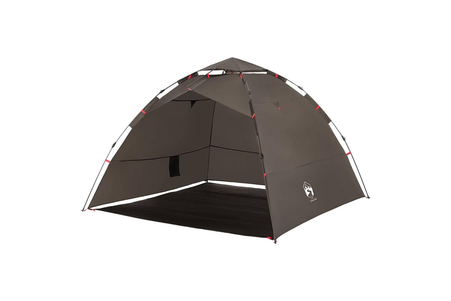 Vidaxl Fishing Tent 4-person Brown Quick Release-4