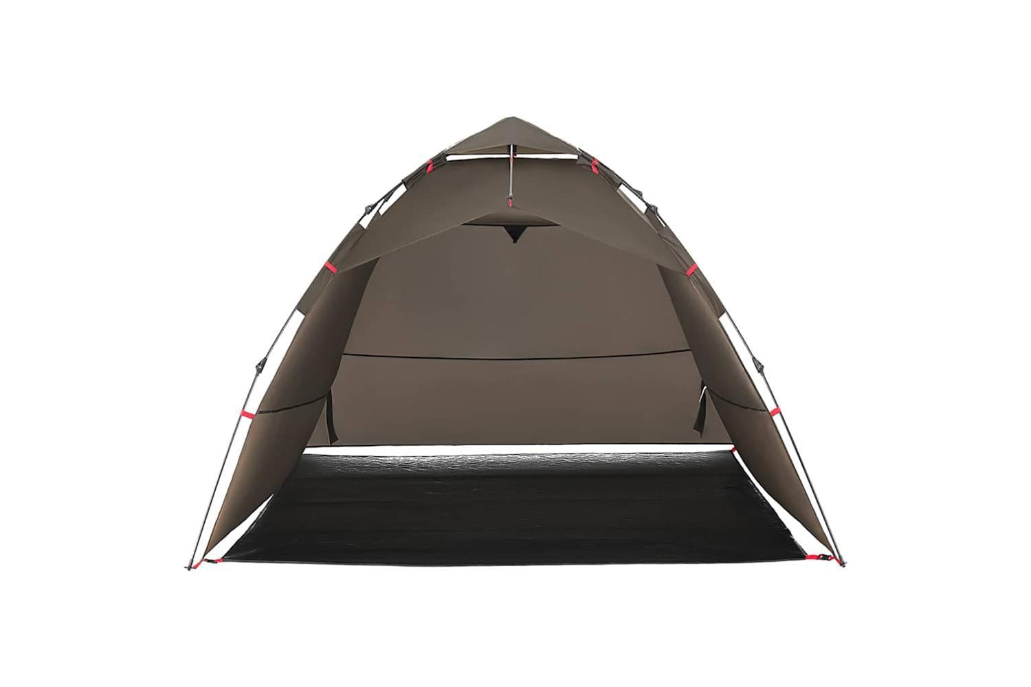 Vidaxl Fishing Tent 4-person Brown Quick Release-6