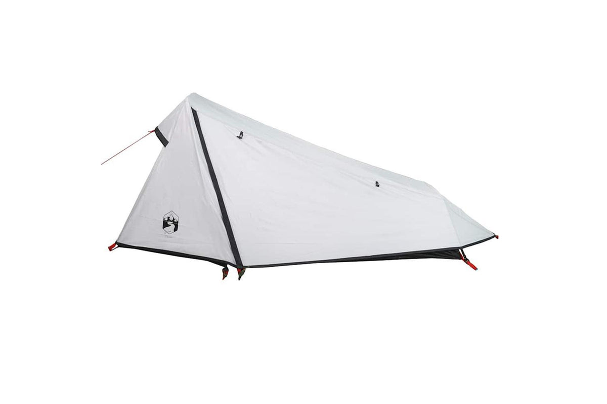 Vidaxl Camping Tent Tunnel 1-person White Blackout Fabric Waterproof-5