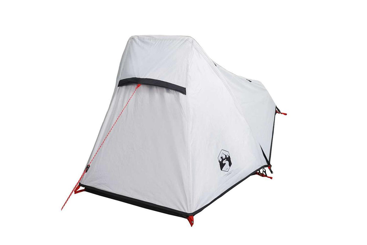 Vidaxl Camping Tent Tunnel 1-person White Blackout Fabric Waterproof-6