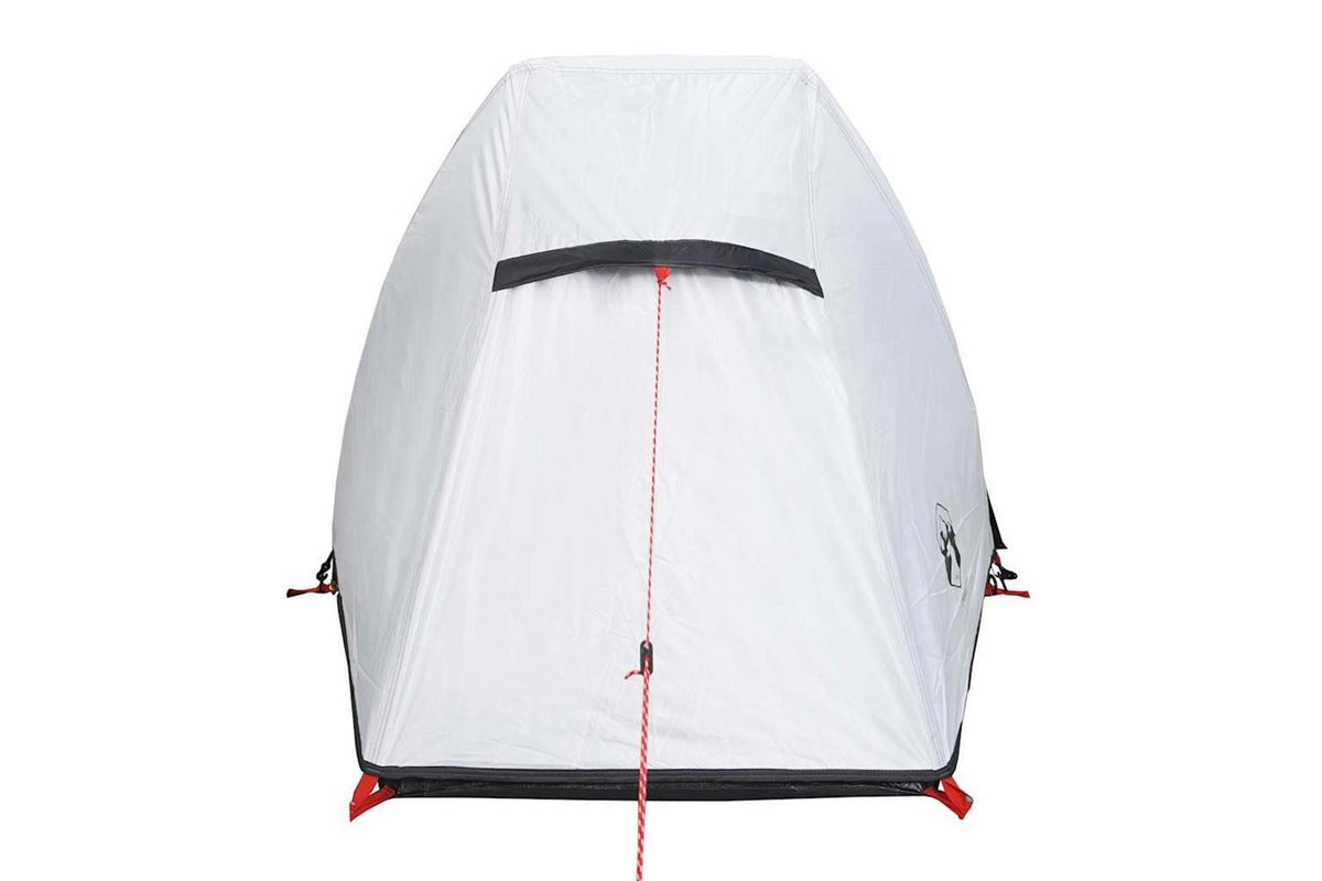 Vidaxl Camping Tent Tunnel 1-person White Blackout Fabric Waterproof-8