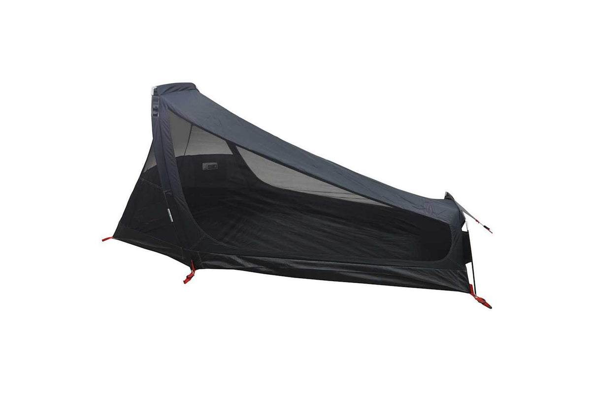 Vidaxl Camping Tent Tunnel 1-person White Blackout Fabric Waterproof-10