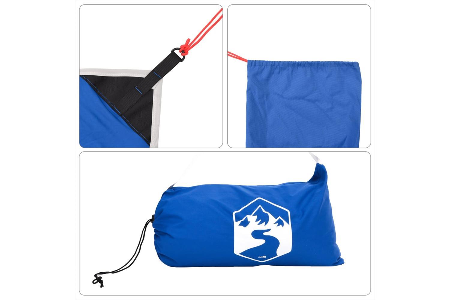 Vidaxl Beach Canopy With Sand Anchors Blue 304x300 Cm-7