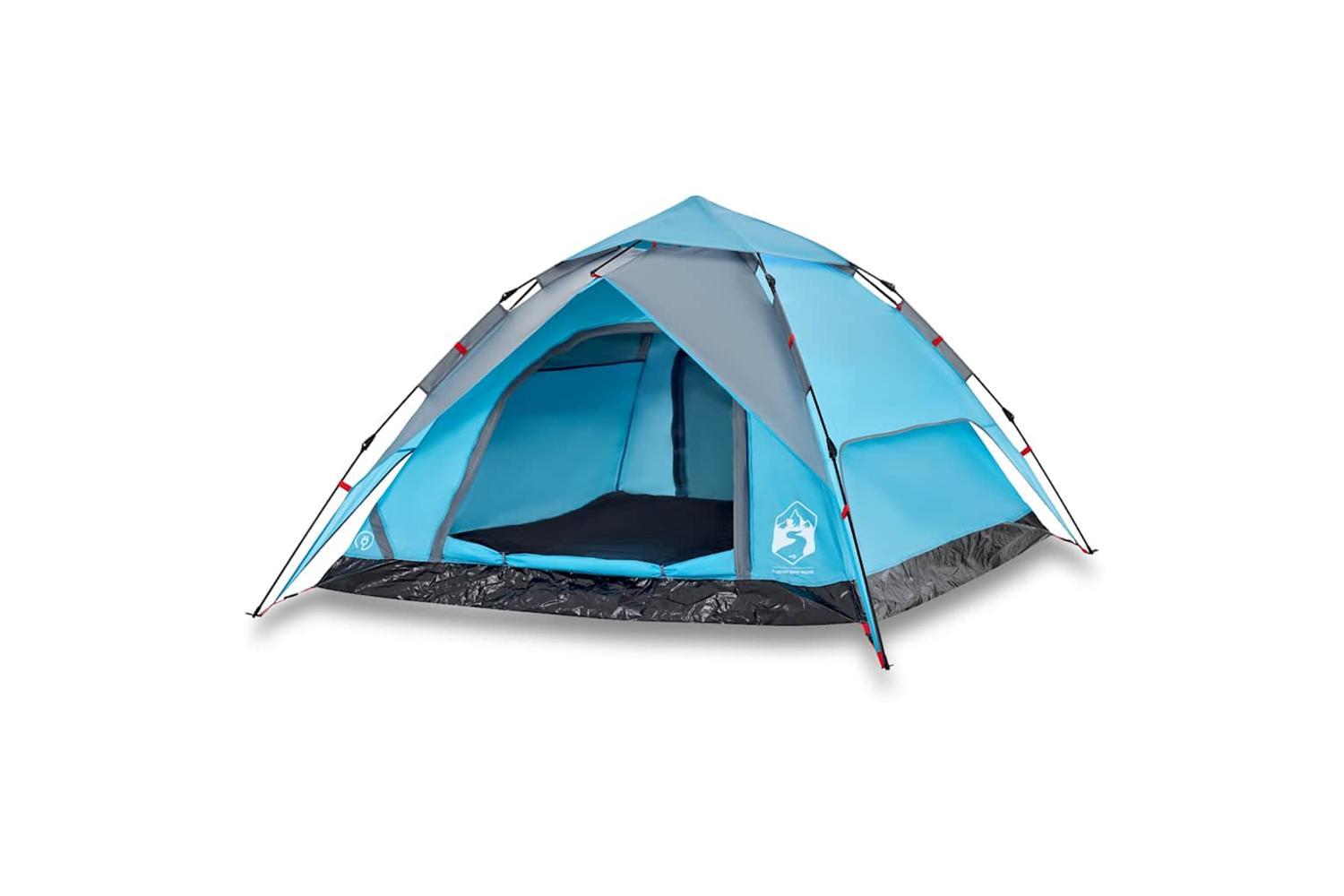 Vidaxl Camping Tent Dome 4-person Blue Quick Release-2