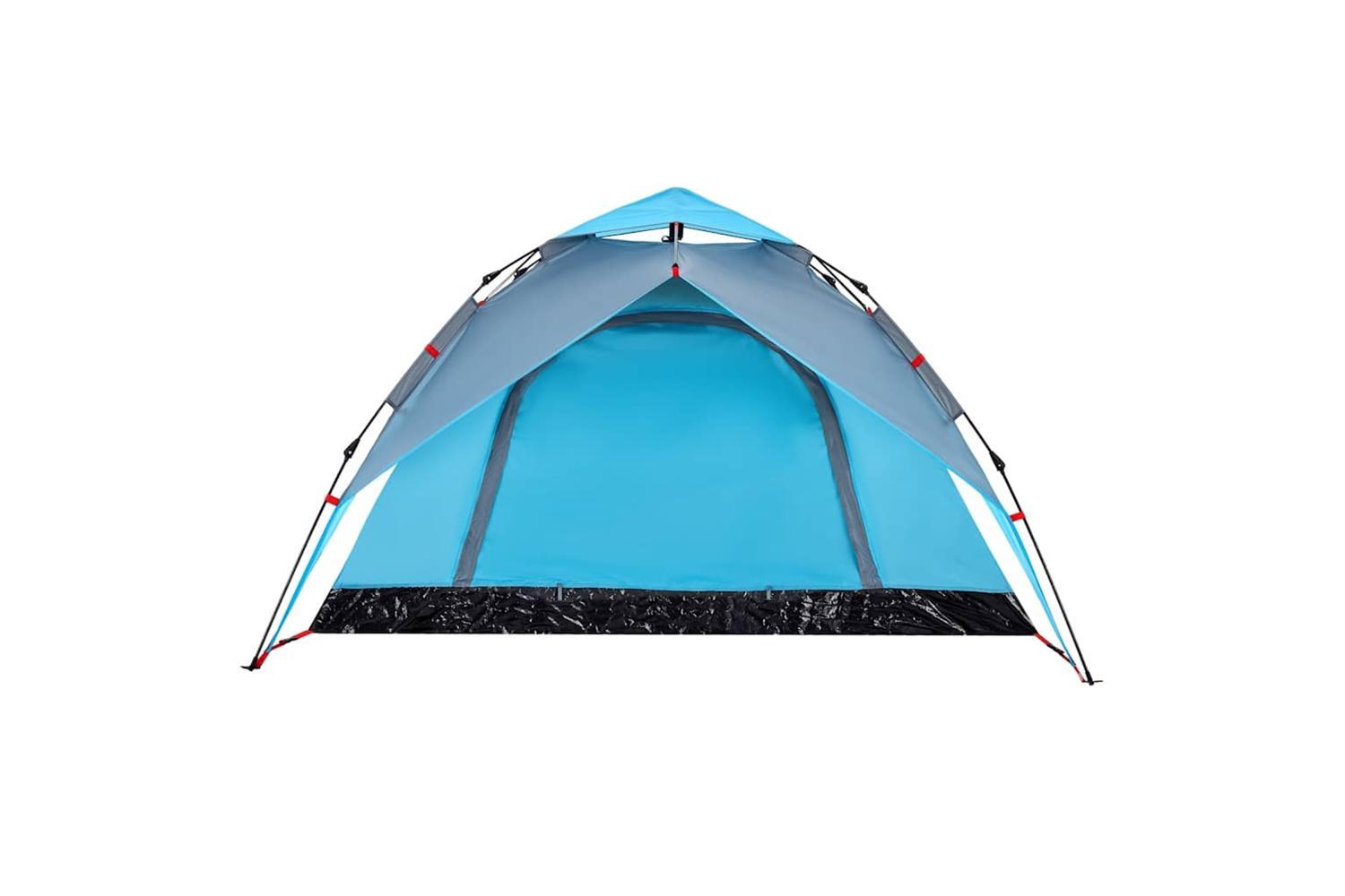 Vidaxl Camping Tent Dome 4-person Blue Quick Release-8
