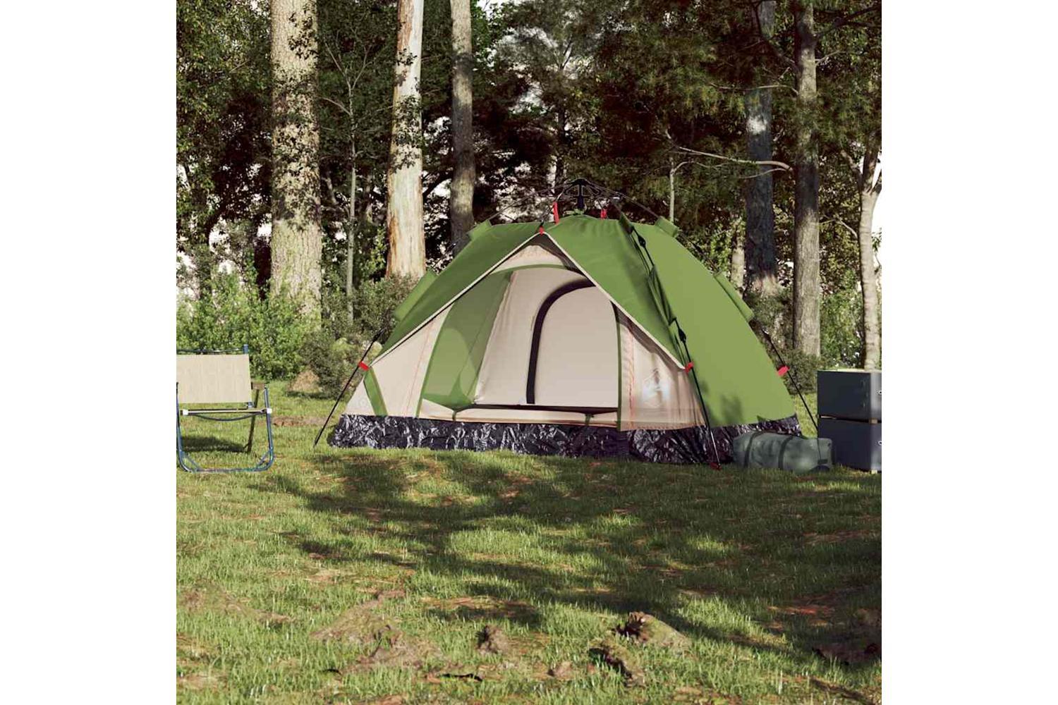 Vidaxl Camping Tent Dome 2-person Green Quick Release-3