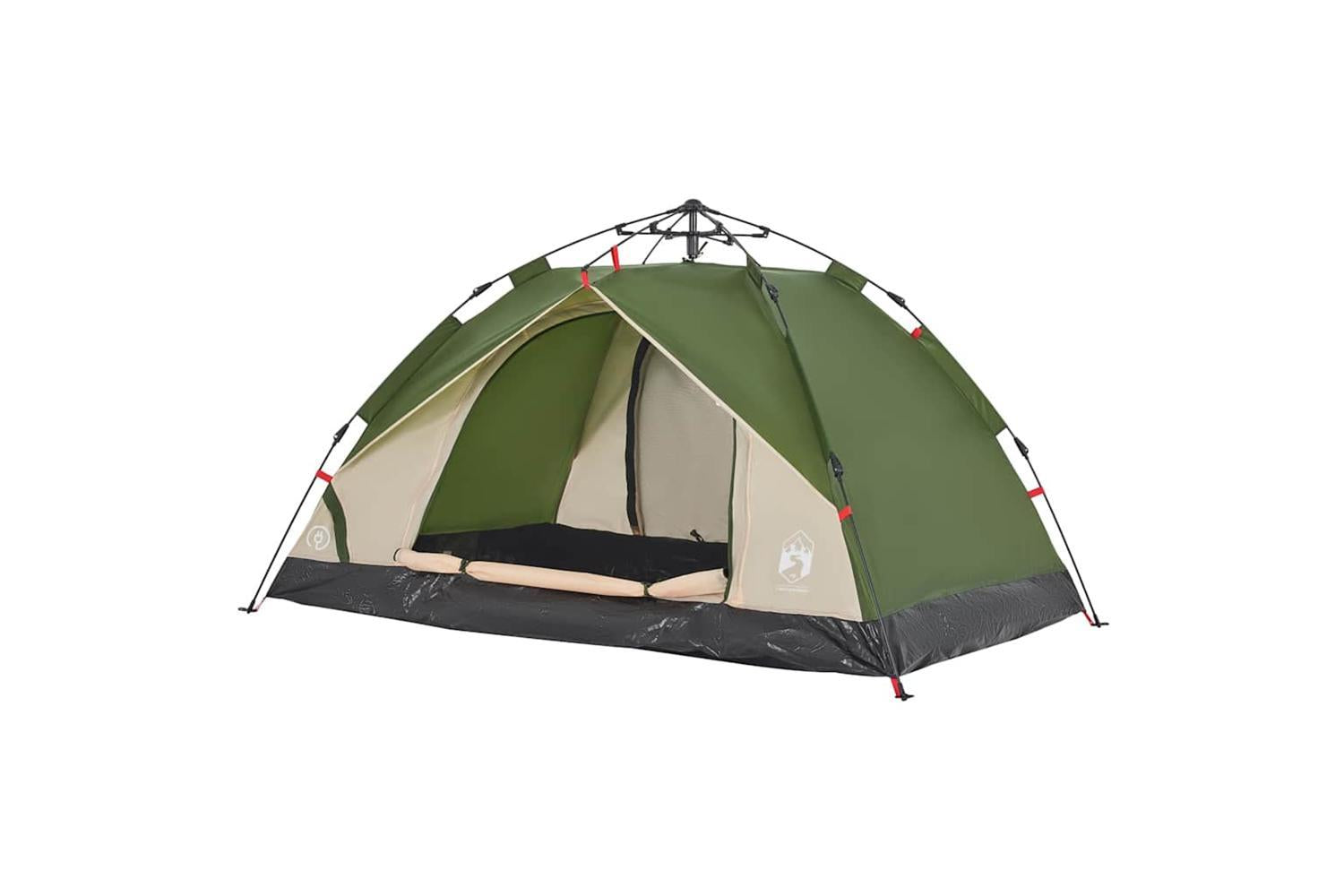Vidaxl Camping Tent Dome 2-person Green Quick Release-4