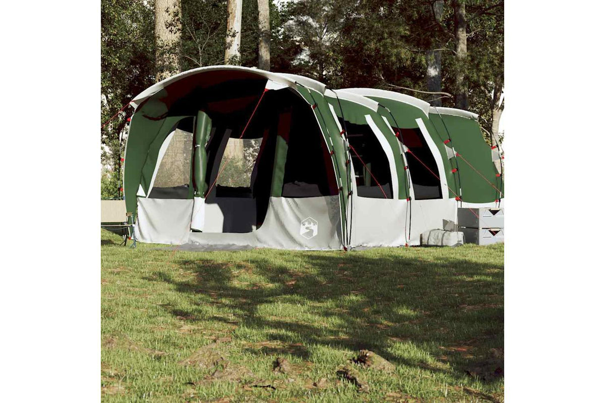 Vidaxl Family Tent Tunnel 8-person Green Waterproof-4