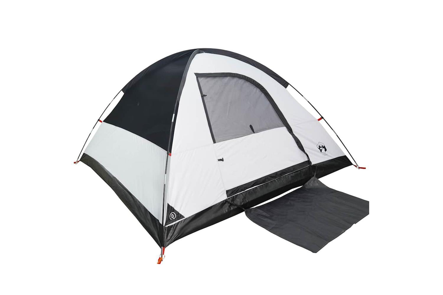 Vidaxl Camping Tent Dome 4-person White Blackout Fabric Waterproof-5