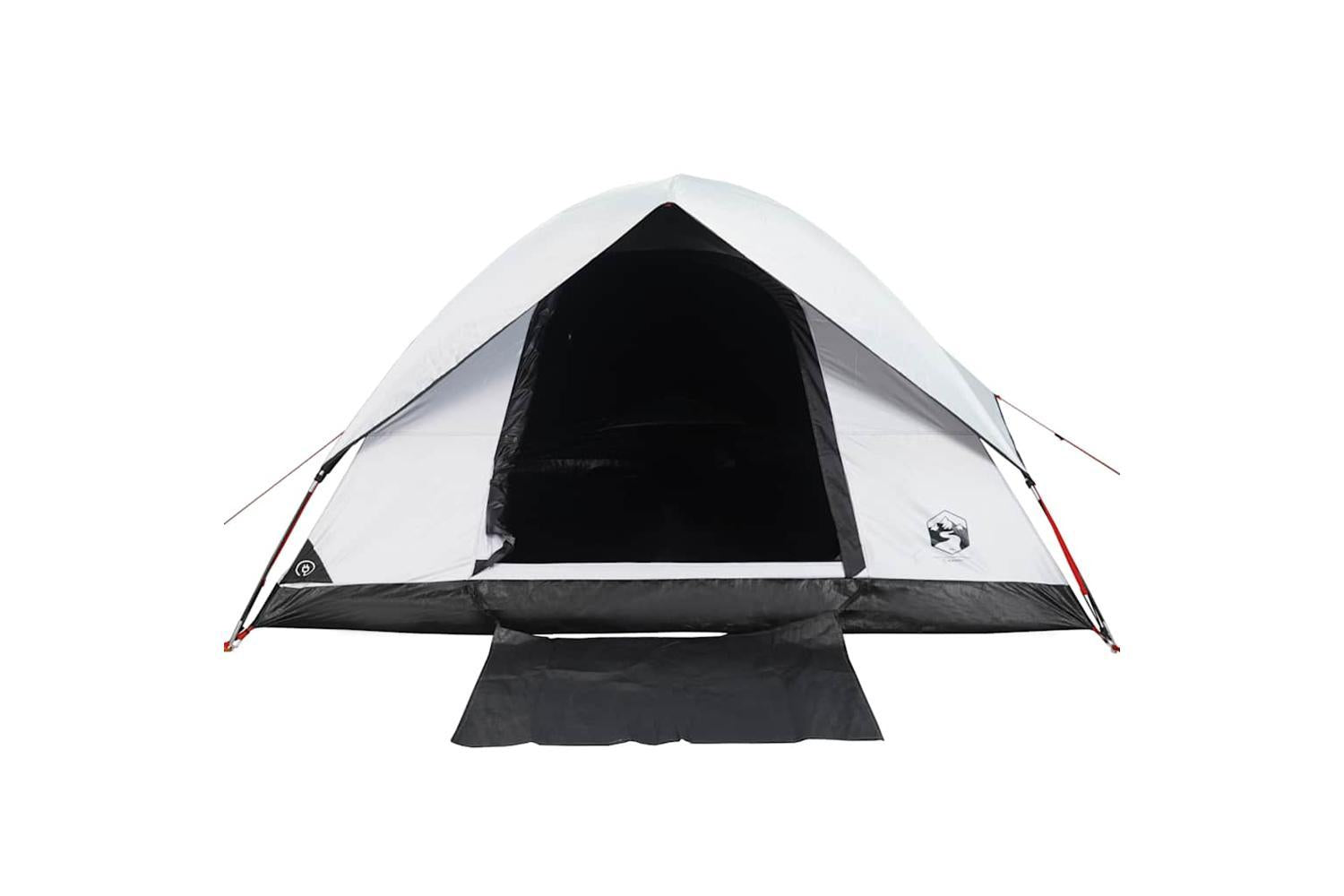Vidaxl Camping Tent Dome 4-person White Blackout Fabric Waterproof-8