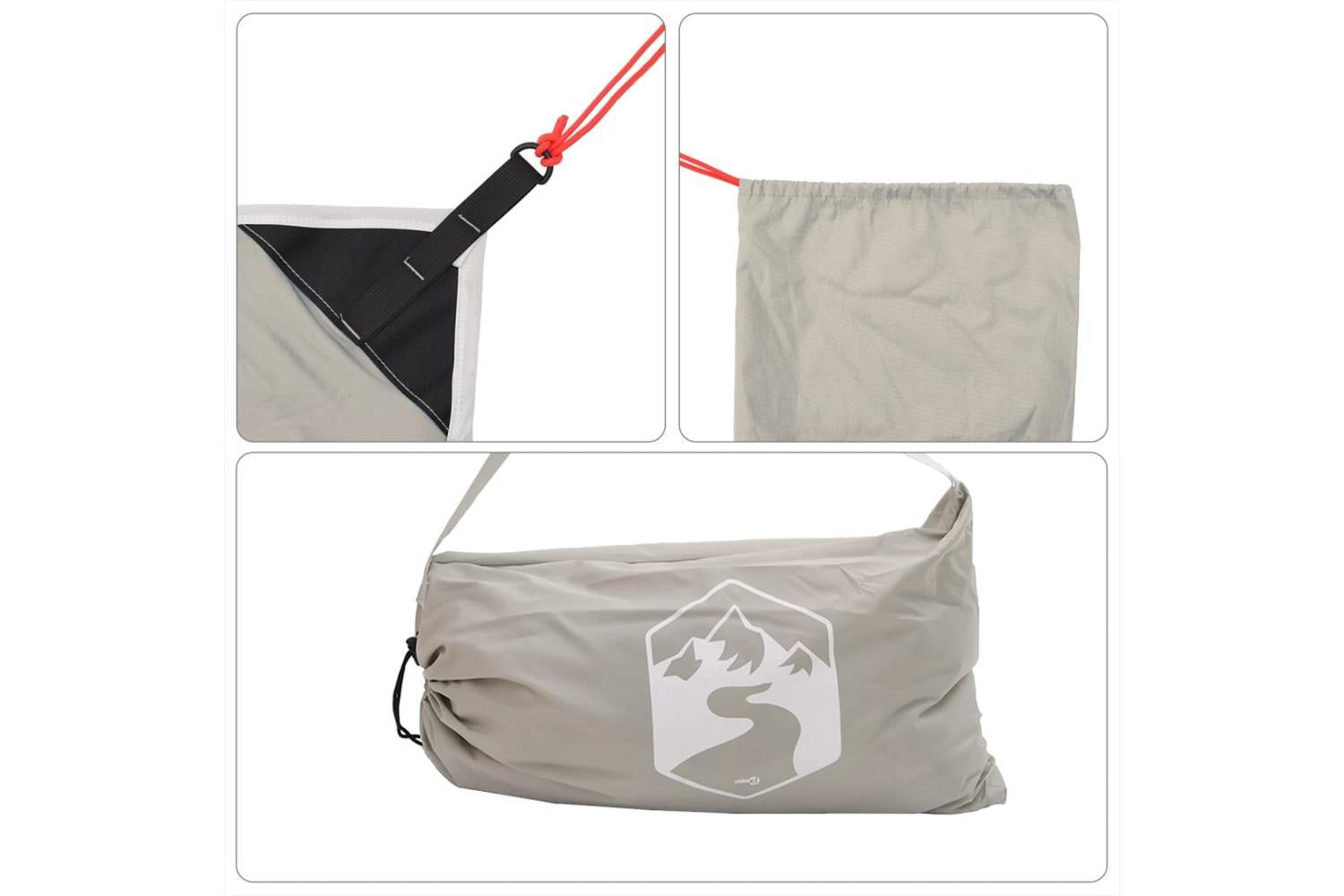 Vidaxl Beach Canopy With Sand Anchors Grey 304x300 Cm-7