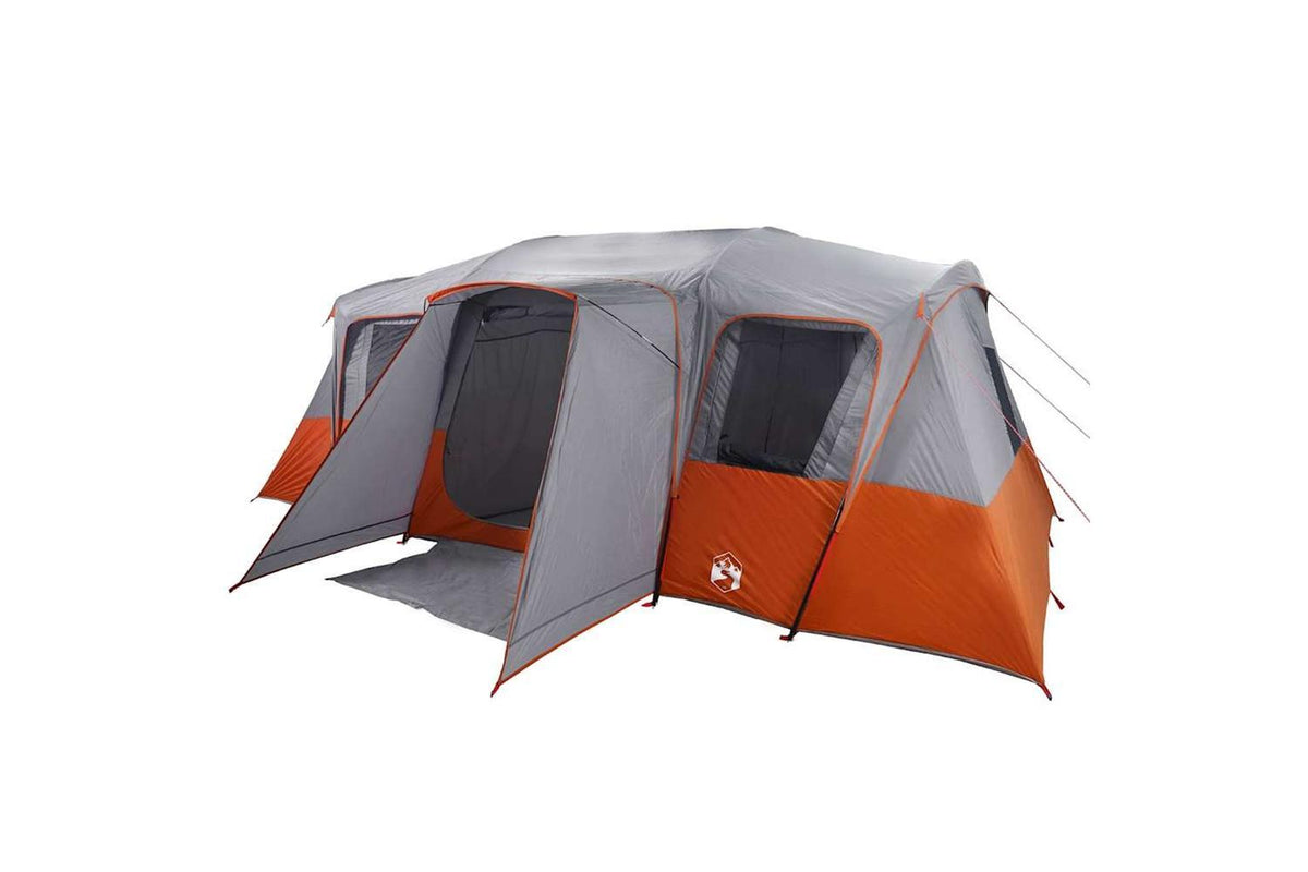 Vidaxl Family Tent Tunnel 16-person Grey Waterproof-4