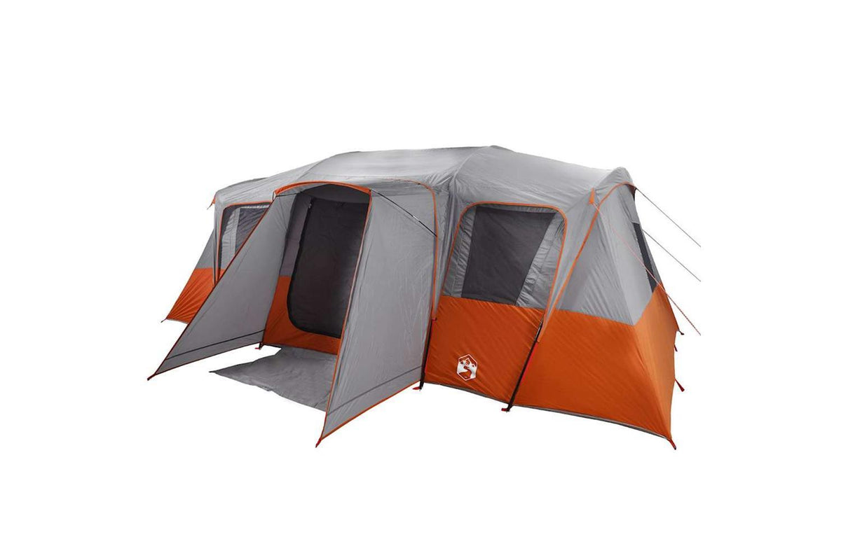 Vidaxl Family Tent Tunnel 16-person Grey Waterproof-5