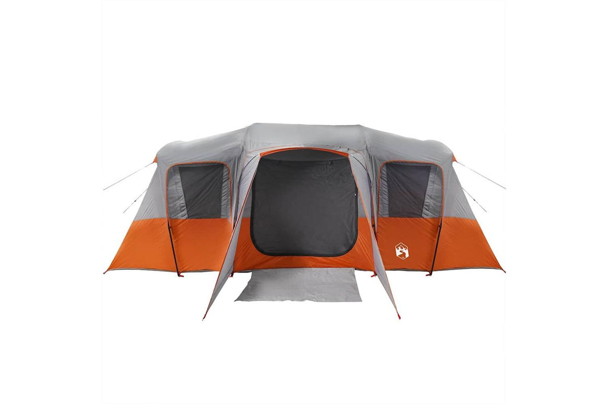 Vidaxl Family Tent Tunnel 16-person Grey Waterproof-6