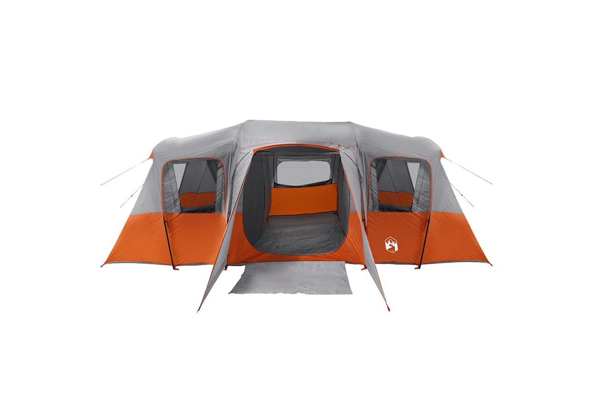 Vidaxl Family Tent Tunnel 16-person Grey Waterproof-7