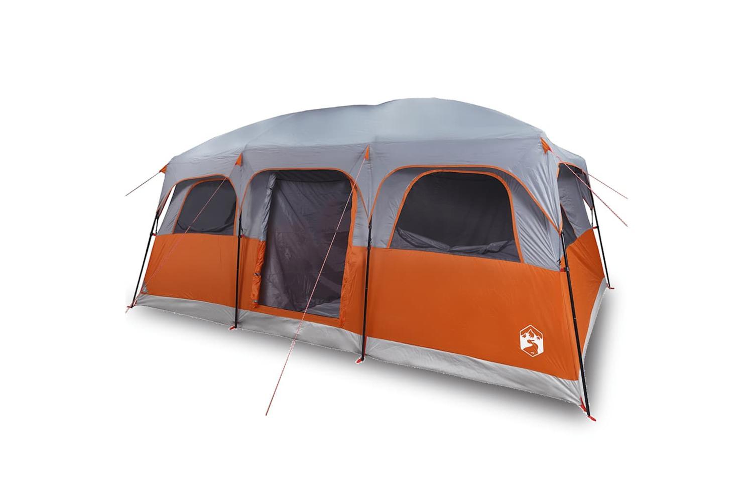 Vidaxl Family Tent Cabin 10-person Grey Waterproof