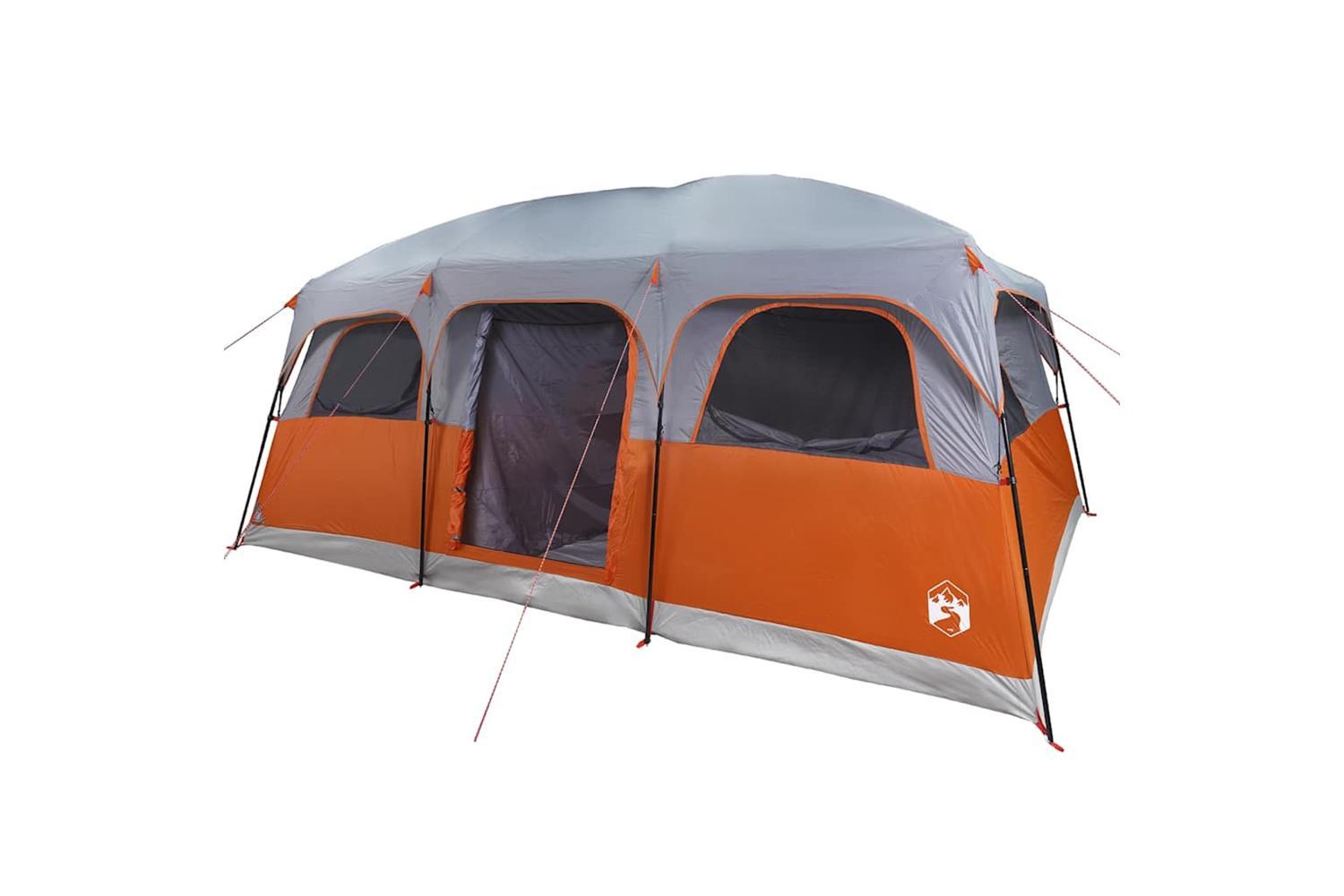 Vidaxl Family Tent Cabin 10-person Grey Waterproof-4