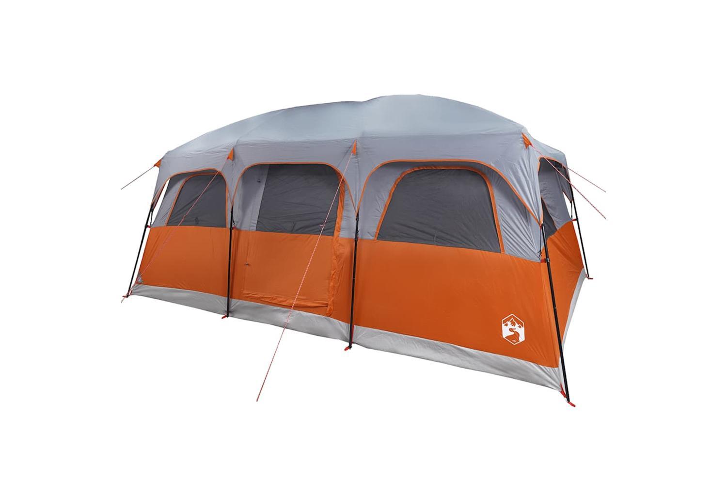 Vidaxl Family Tent Cabin 10-person Grey Waterproof-5