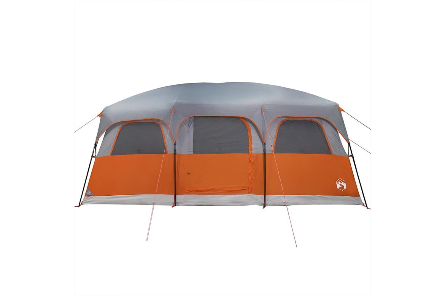Vidaxl Family Tent Cabin 10-person Grey Waterproof-8