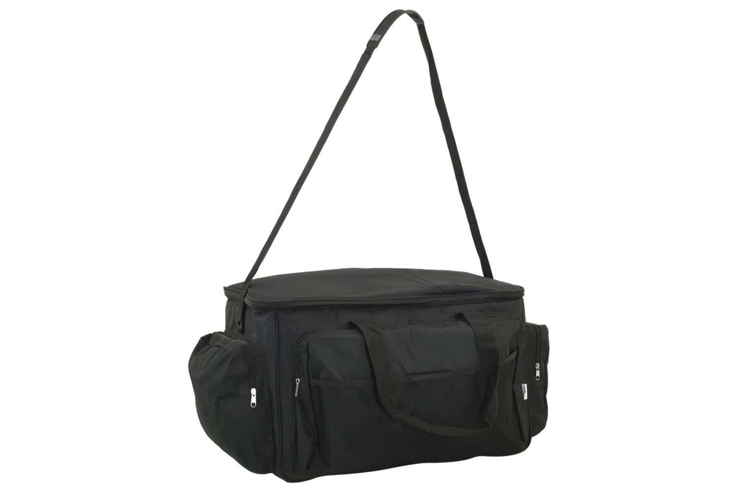 Vidaxl Fishing Bag Waterproof Black Oxford Fabric-2