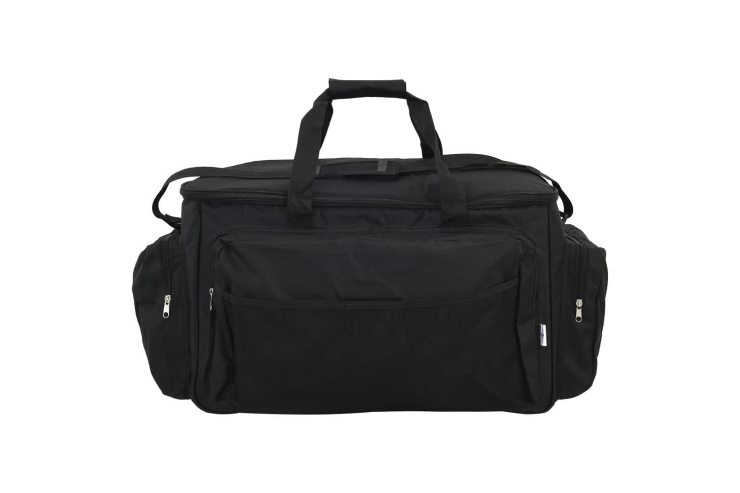 Vidaxl Fishing Bag Waterproof Black Oxford Fabric-3
