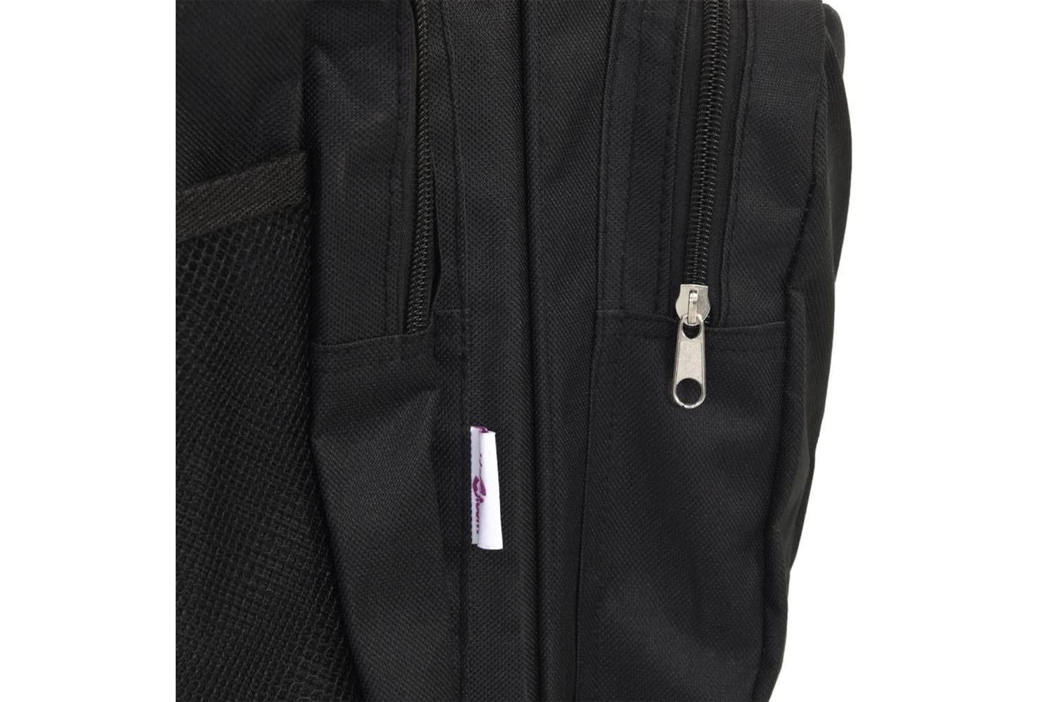Vidaxl Fishing Bag Waterproof Black Oxford Fabric-7