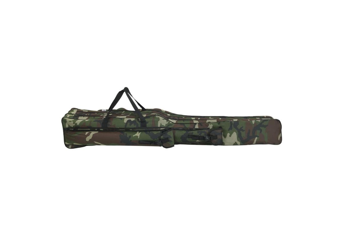 Vidaxl Fishing Rod Bag Green Camouflage 150 Cm Oxford Fabric-3
