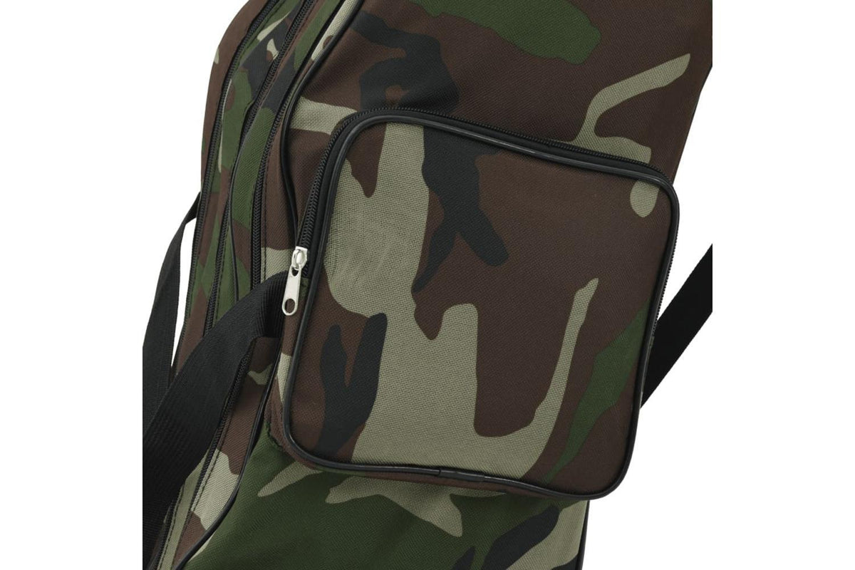 Vidaxl Fishing Rod Bag Green Camouflage 150 Cm Oxford Fabric-4
