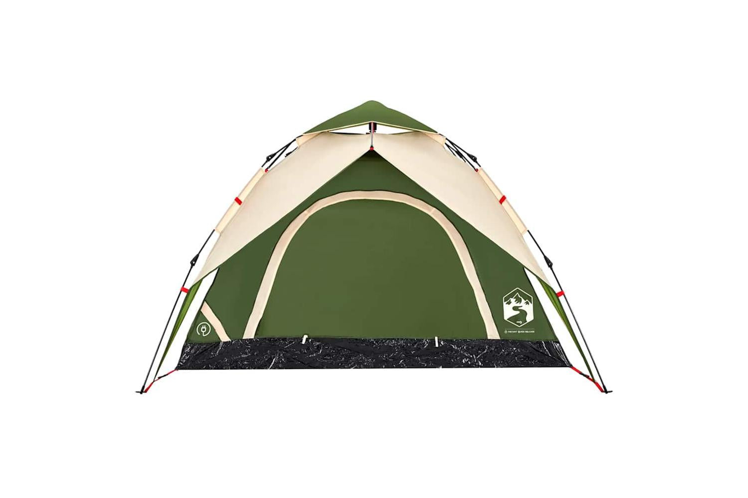 Vidaxl Camping Tent Dome 3-person Green Quick Release-6