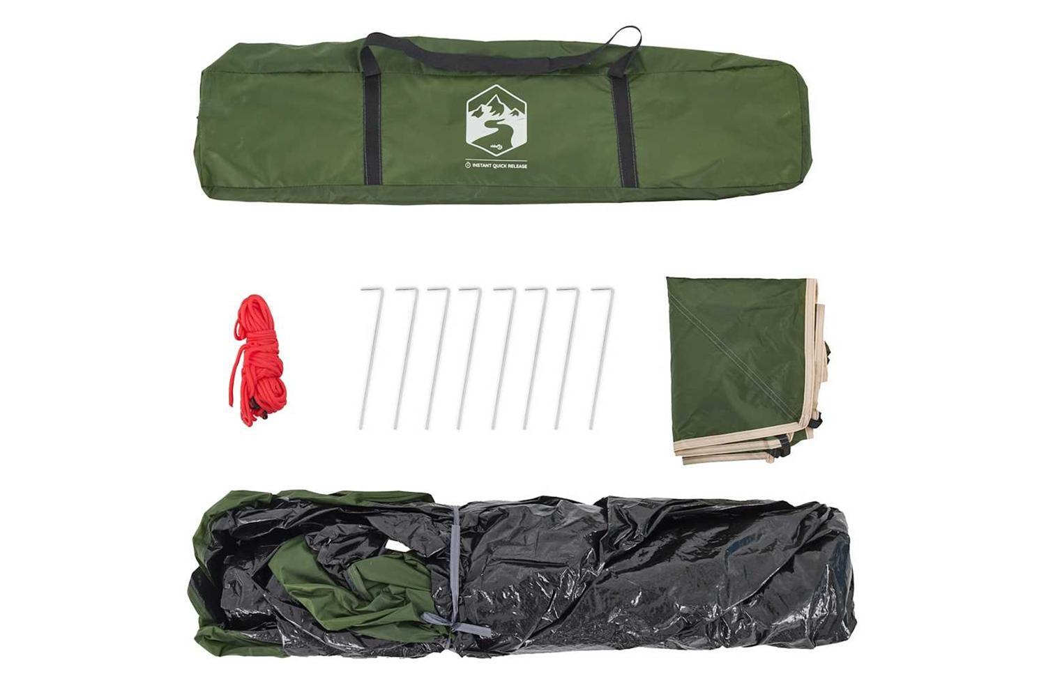 Vidaxl Camping Tent Dome 3-person Green Quick Release-10