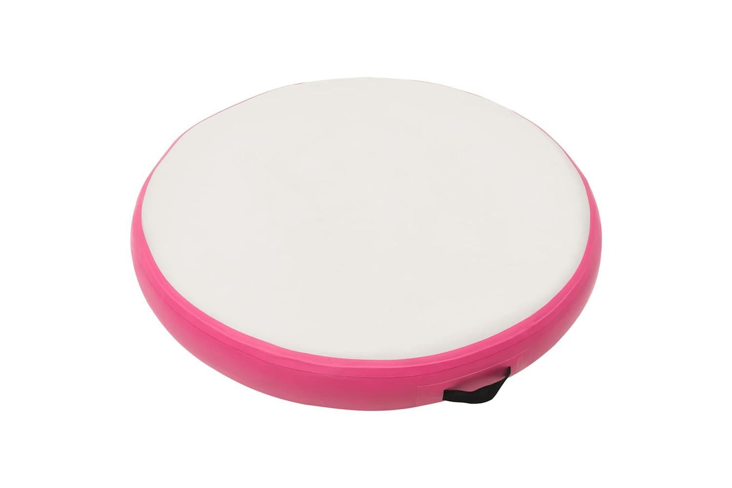 Vidaxl Inflatable Gymnastic Mat With Pump 100x100x20 Cm Pvc Pink-2