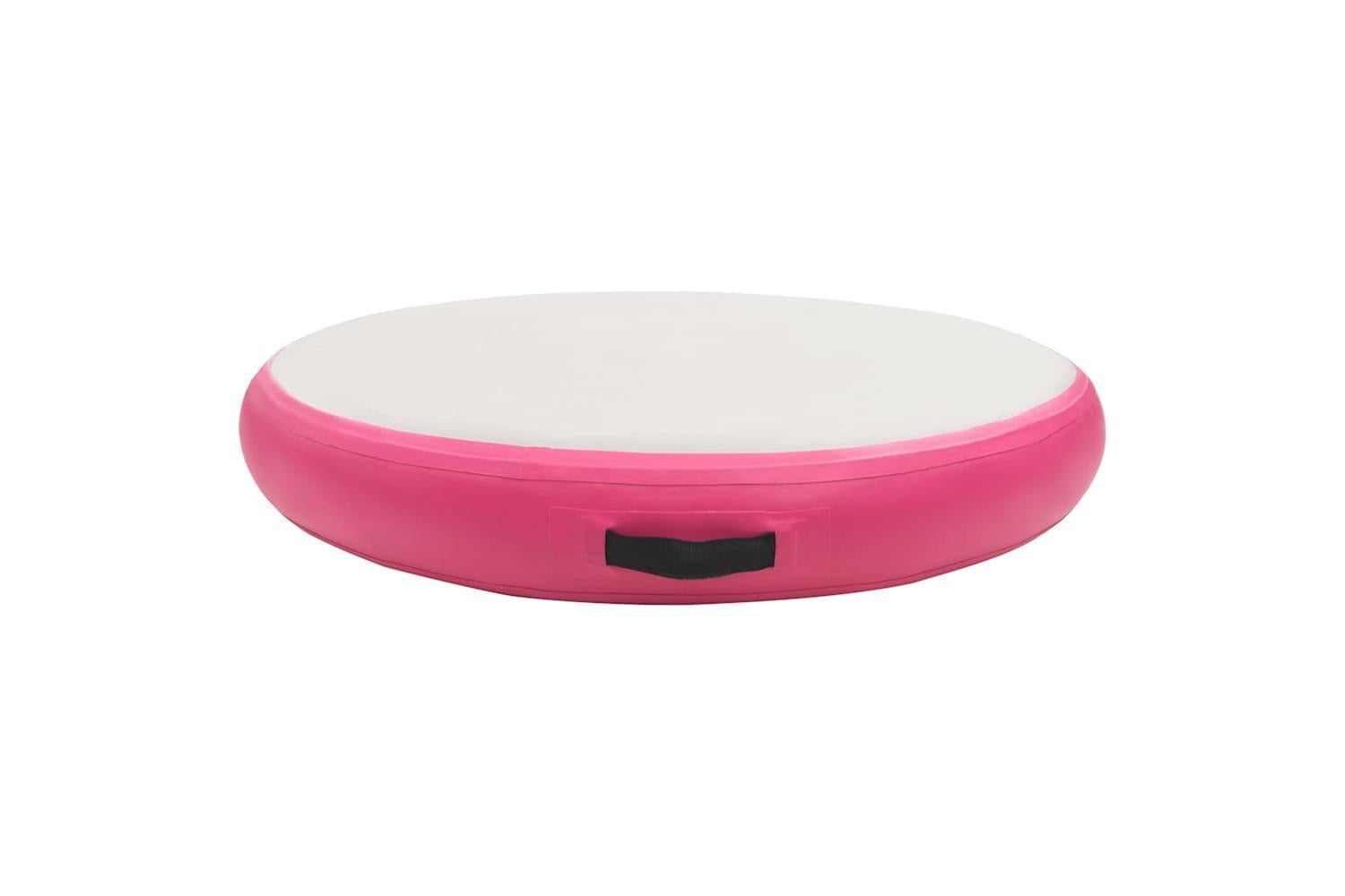 Vidaxl Inflatable Gymnastic Mat With Pump 100x100x20 Cm Pvc Pink-3
