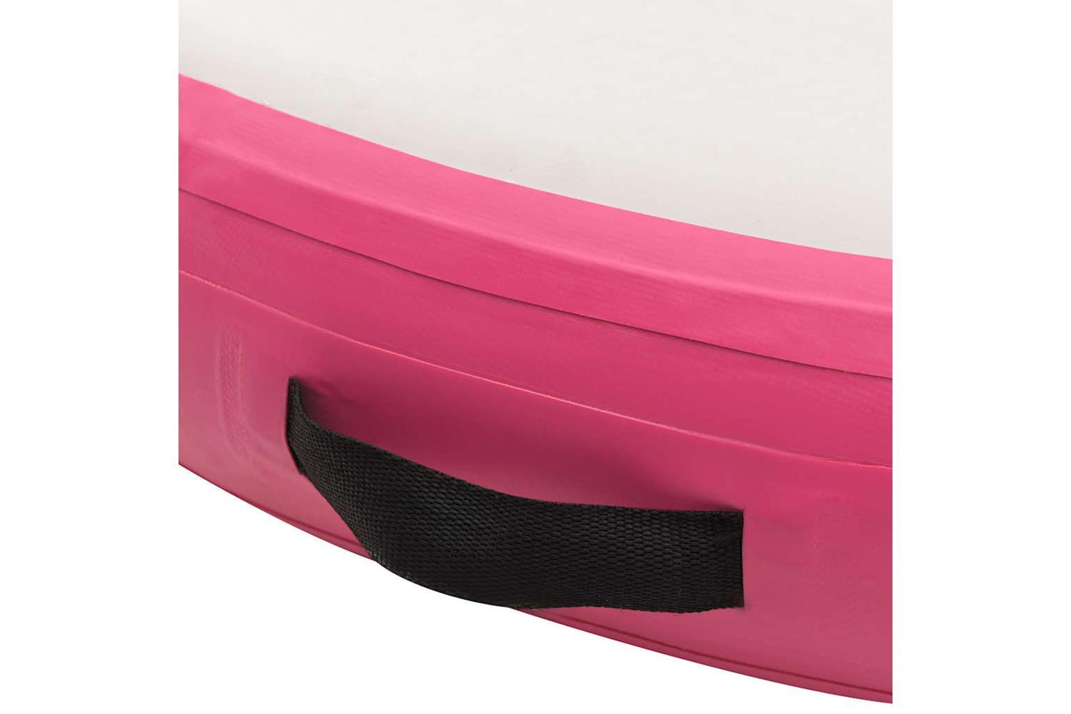 Vidaxl Inflatable Gymnastic Mat With Pump 100x100x20 Cm Pvc Pink-6