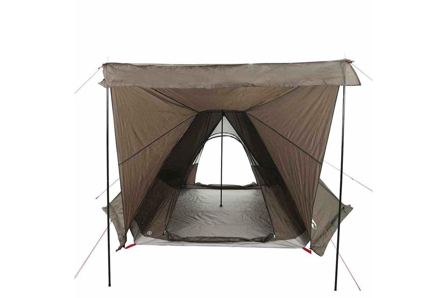 Vidaxl Family Tent Tipi 6-person Brown Waterproof-5